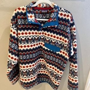 Patagonia Mens Synchilla Snap-T Fleece Pullover Cliff Underwater Blue